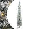 vidaXL Kunstkerstboom Groen 300 cm PVC en Staal en Kunststof