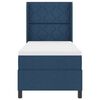 vidaXL Boxspring bed met matras met hoofdeinde Blauw 80 x 200 cm Stof
