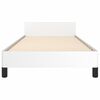 vidaXL Bedframe met hoofdbord kunstleer wit 100x200 cm