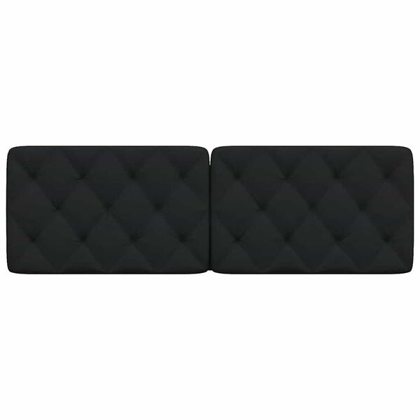 vidaXL Hoofdbordkussen 160 cm stof zwart