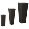 vidaXL Tuinset 3 st Zwart 30 x 30 x 80 cm Metaal