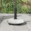 vidaXL Parasolvoet Lichtgrijs en zwart 45 x 45 x 40 cm Beton en Metaal