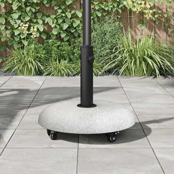 vidaXL Parasolvoet Lichtgrijs en zwart 45 x 45 x 40 cm Beton en Metaal
