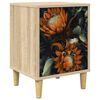 vidaXL Nachtkastje LOCHEM Sonoma Eiken 36 x 33 x 50 cm Bewerkt hout