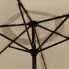 vidaXL Parasol 200x224 cm aluminium taupe