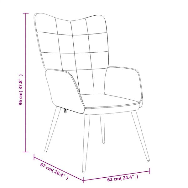 vidaXL Relaxstoel stof bruin
