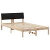vidaXL Bedframe Bruin en zwart 120 x 200 cm Massief grenenhout