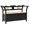 vidaXL Bankje 107x45x75,5 cm massief vurenhout zwart
