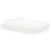 vidaXL Bedframe massief hout wit 150x200 cm
