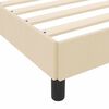 vidaXL Boxspringbed met matras Cr&egrave;me 80 x 200 cm Stof