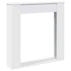 vidaXL Haardombouw 100x20x100 cm bewerkt hout wit