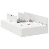 vidaXL Opbergbedframe met opslag Wit 120 x 200 cm Bewerkt hout