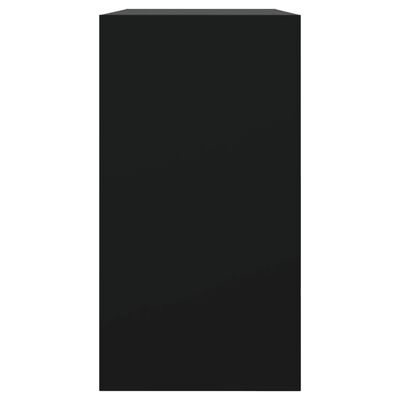 vidaXL Schoenenkast 80x34x63 cm bewerkt hout zwart