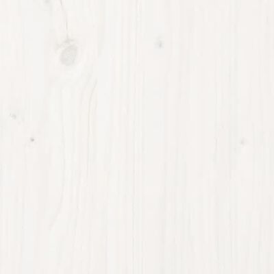vidaXL Boekenkast 50x35x125,5 cm massief grenenhout wit