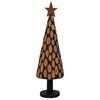 vidaXL Kerstboom met standaard Bruin 149 cm Massief teakhout