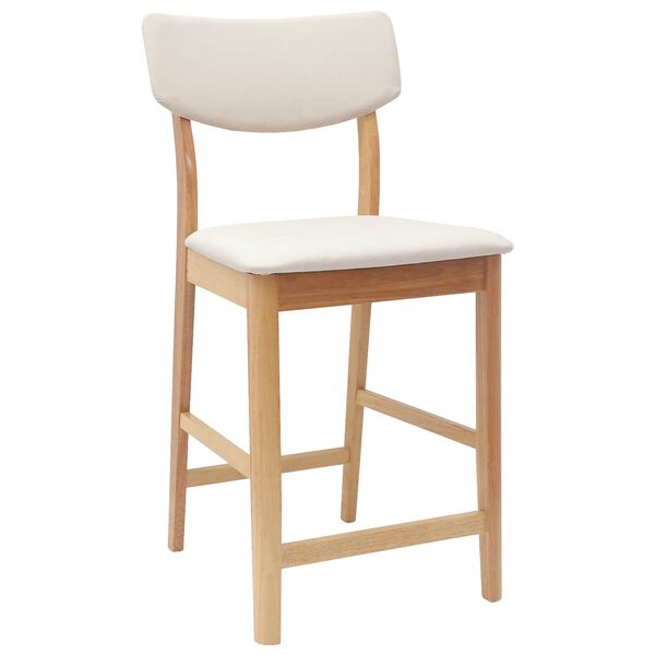 vidaXL Eettafelstoelen 2 pcs Naturel 48 x 49 x 95 cm
