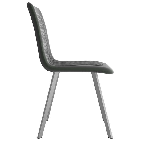 vidaXL Eetkamerstoelen 2 st fluweel grijs