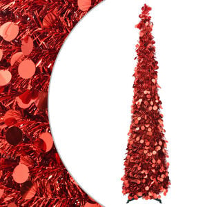 vidaXL Pop-up kerstboom 150 cm PET Rood