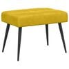 vidaXL Bank met knoopverstelling Geel 60 x 40 x 45 cm fluweel