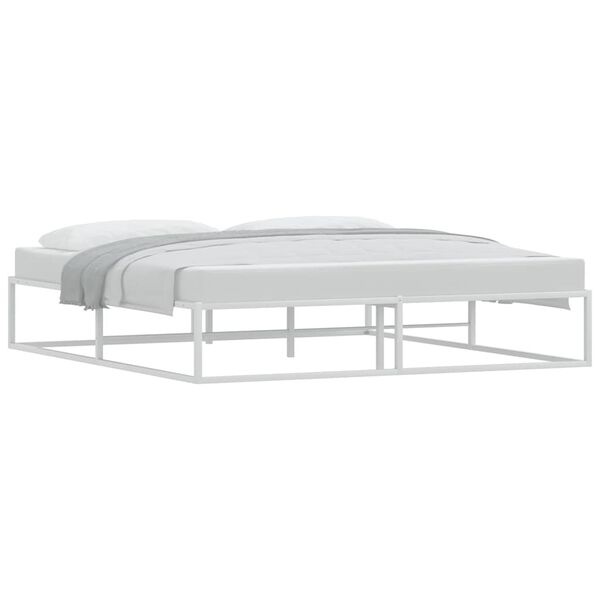 vidaXL Bedframe zonder matras 180x200 cm wit
