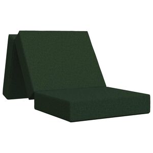 vidaXL Vouwbare Bankbed 75 x 63 x 45 cm Donkergroen