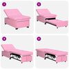 vidaXL Uittrekbare sofa bed Roze 194 x 50 x 82 cm Multiplex