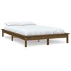 vidaXL Bedframe massief hout honingbruin 180x200 cm
