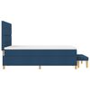 vidaXL Boxspring bed met matras met hoofdeinde Blauw 160 x 200 cm Stof