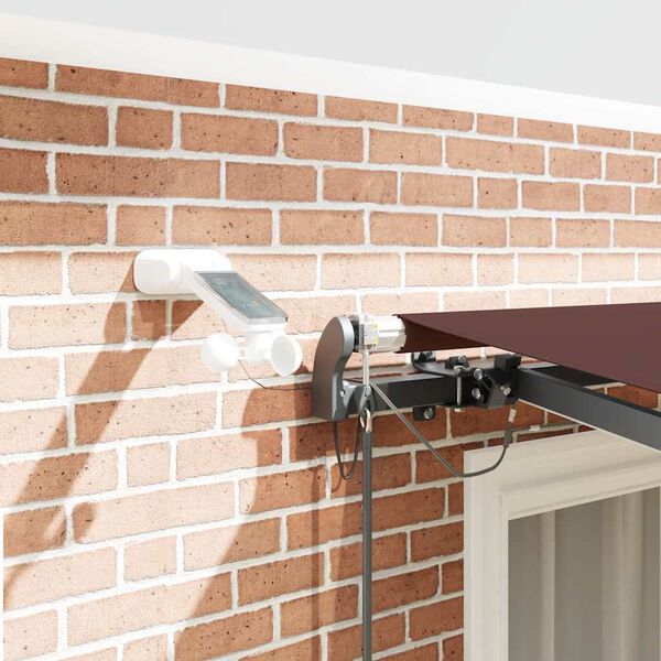 vidaXL Luifel automatisch uittrekbaar met LED's 300x250 cm bruin