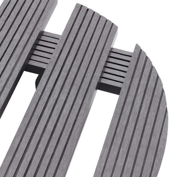 vidaXL Plantentrolleys 2 st &Oslash;30x7,5 cm HKC grijs