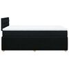 vidaXL Boxspring met matras stof zwart 120x200 cm
