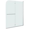 vidaXL Douchewand inklapbaar 2 panelen 120x140 cm ESG