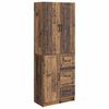 vidaXL Kastenset 2 st Oud hout Bewerkt hout