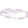 vidaXL Bedframe sonoma eikenkleurig 75x190 cm