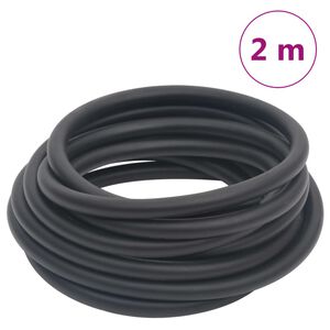 vidaXL Luchtslang hybride 0,6'' 2 m rubber en pvc zwart
