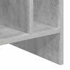 vidaXL Platenkast met plank Beton Grijs 78.5 x 35 x 45 cm Bewerkt hout