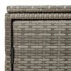 vidaXL Tuinkast 110x55x60,5 cm poly rattan grijs