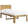 vidaXL Eenpersoonsbed met hoofdbord ROSTOCK Wit 100 x 200 cm