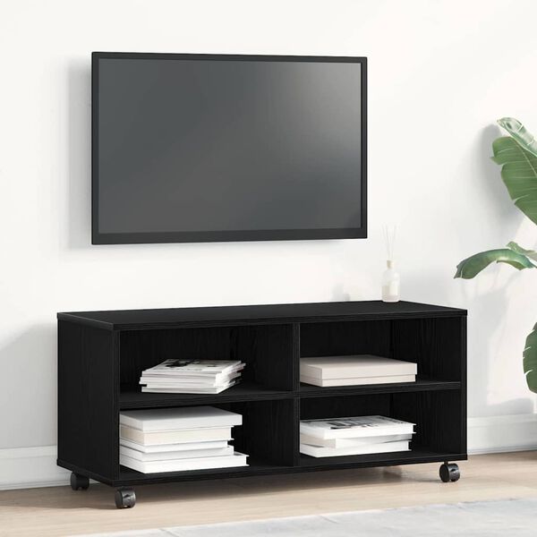 vidaXL TV-kast Zwart 90 x 35 x 40,5 cm Bewerkt hout