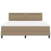 vidaXL Boxspringbed met matras Cappuccino 180 x 200 cm Kunstleer