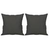 vidaXL Sierkussens 2 st 40x40 cm microvezelstof donkergrijs