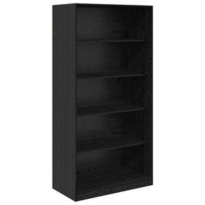 vidaXL Kledingkast Zwart Eiken 100 x 50 x 200 cm Bewerkt hout