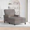 vidaXL Chaise Lounge met kussen Taupe 91 x 157 x 91 cm Stof