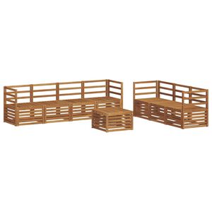 vidaXL Sofa-Sets 8 st Naturel Massief Acaciahout