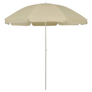 vidaXL Strandparasol 240 cm zandgeel