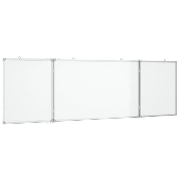 vidaXL Whiteboard magnetisch inklapbaar 160x50x1,7 cm aluminium