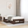 vidaXL Bedframe zonder matras bewerkt hout bruin eikenkleur 90x200 cm