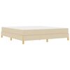vidaXL Boxspringbed met matras Cr&egrave;me 180 x 200 cm Stof