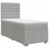 vidaXL Boxspringbed met matras Lichtgrijs 80 x 200 cm Stof