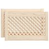 vidaXL Kastdeuren met latwerk 2 st 59,5x39,5 cm massief grenenhout